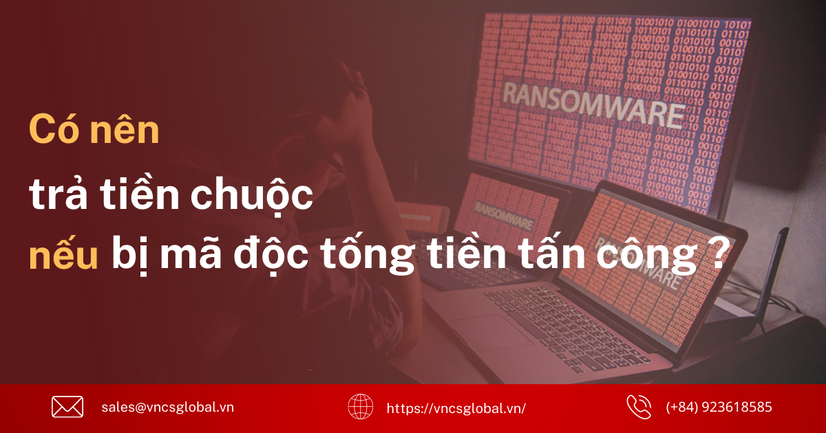 CÓ NÊN TRẢ TIỀN CHUỘC NẾU BỊ MÃ ĐỘC TỐNG TIỀN TẤN CÔNG?