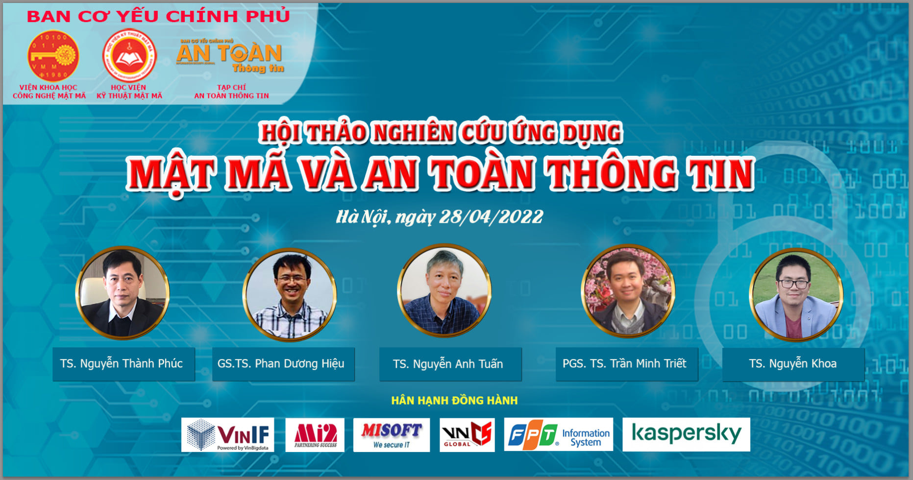 VNCS Global đồng hành cùng hội thảo Nghiên cứu ứng dụng Mật mã và An toàn thông tin năm 2022