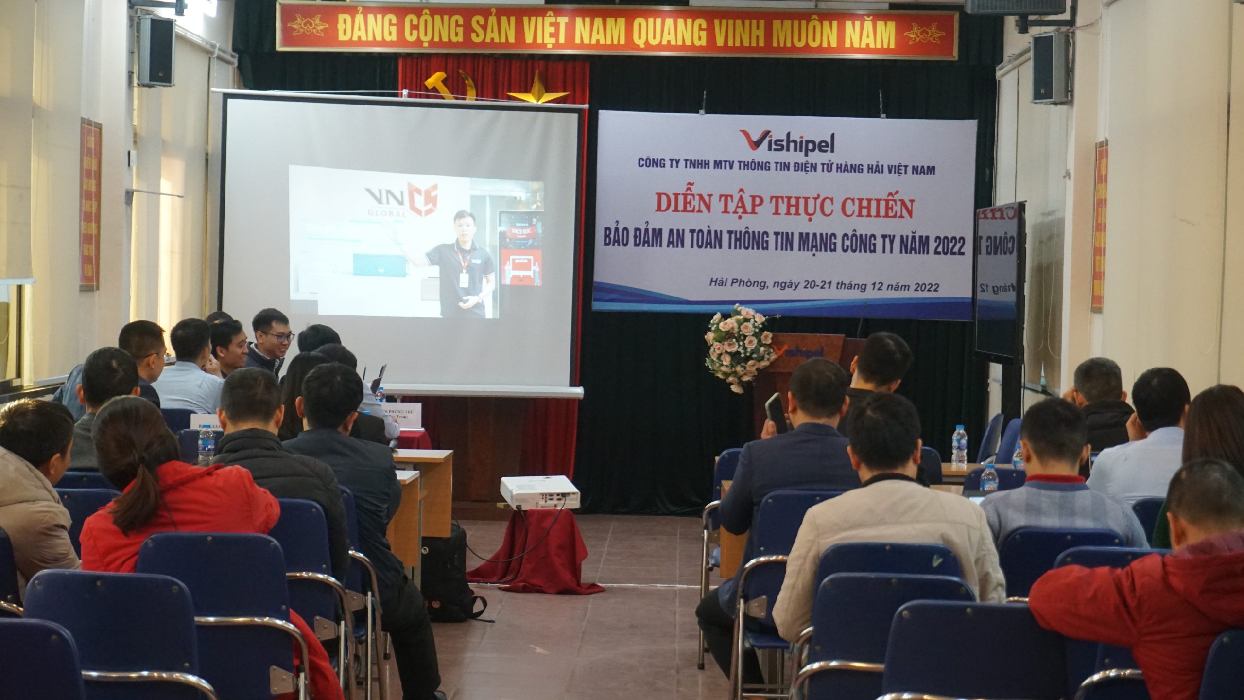 VNCS VÀ VISHIPEL TỔ CHỨC DIỄN TẬP THỰC CHIẾN ĐẢM BẢO AN TOÀN THÔNG TIN MẠNG 2022